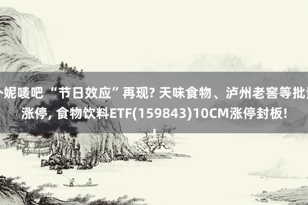 朴妮唛吧 “节日效应”再现? 天味食物、泸州老窖等批量涨停， 食物饮料ETF(159843)10CM涨停封板!