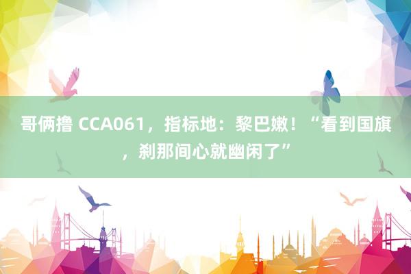 哥俩撸 CCA061，指标地：黎巴嫩！“看到国旗，刹那间心就幽闲了”