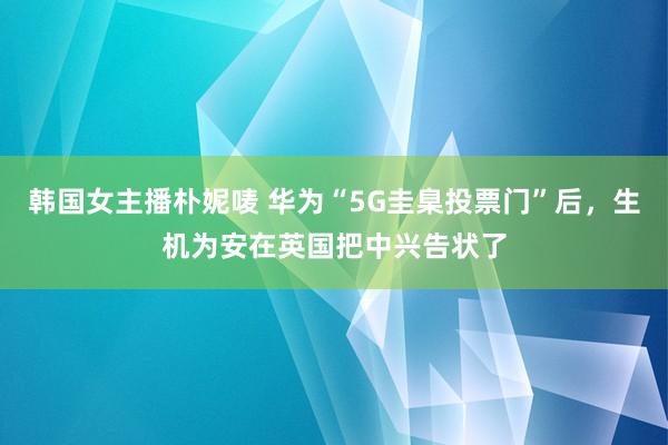 韩国女主播朴妮唛 华为“5G圭臬投票门”后，生机为安在英国把中兴告状了