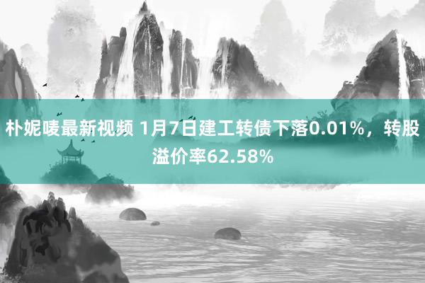 朴妮唛最新视频 1月7日建工转债下落0.01%，转股溢价率62.58%