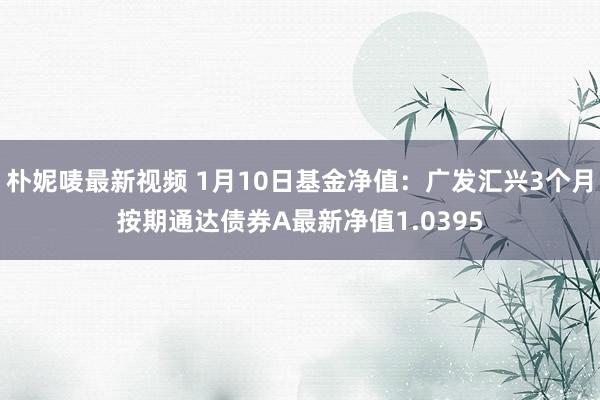 朴妮唛最新视频 1月10日基金净值：广发汇兴3个月按期通达债券A最新净值1.0395