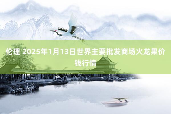 伦理 2025年1月13日世界主要批发商场火龙果价钱行情