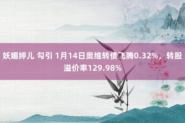 妖媚婷儿 勾引 1月14日奥维转债飞腾0.32%，转股溢价率129.98%